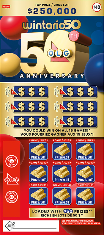 WINTARIO50, OLG 50th ANNIVERSARY 2537 ticket