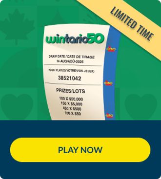 Wintario50 ticket graphic