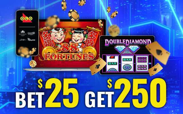 $25 double diamond slot machine