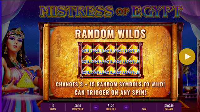 Mistress Of Egypt Slots