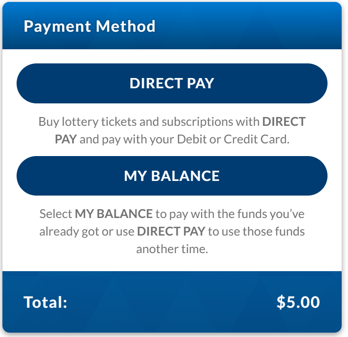 OLG Direct Pay for Lottery Ontario OLG